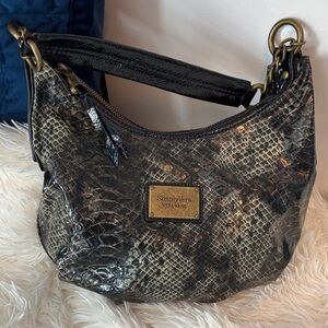 Simply Vera Vera Wang Black and Gray Hobo Bag